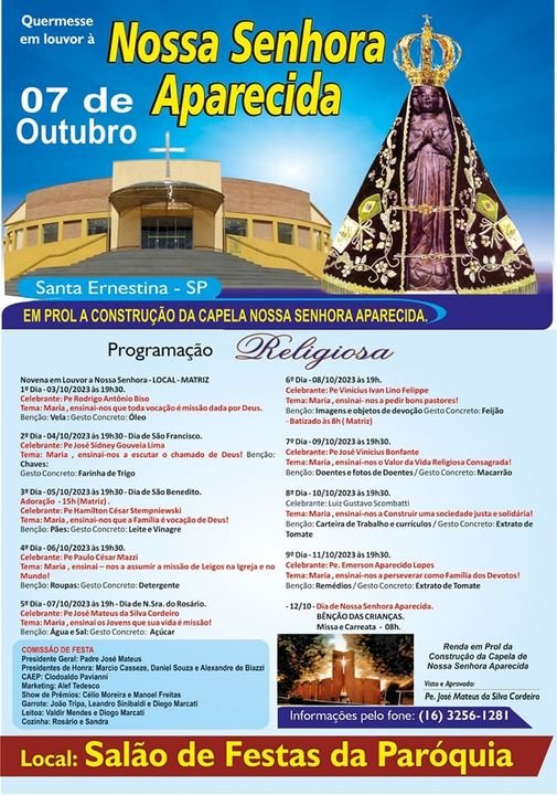 QUERMESSE NOSSA SENHORA